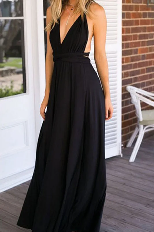 Hurry In bodycon dressMulti-wear Strappy Backless Maxi Dress