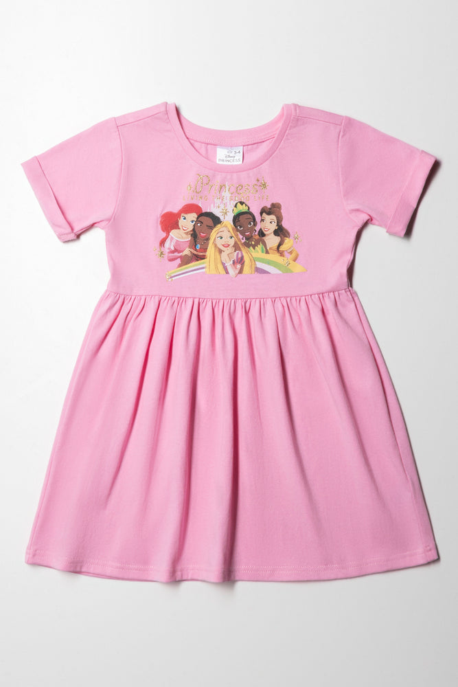 Savings Galore cocktail dressPrincesses Basic Dress Pink Turn Up Sleeve