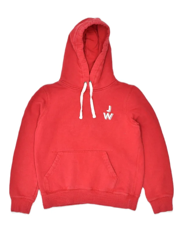 Hurry In oversized hooded sweatshirtJACK WILLS Womens Graphic Hoodie Jumper UK 12 Medium Red Cotton