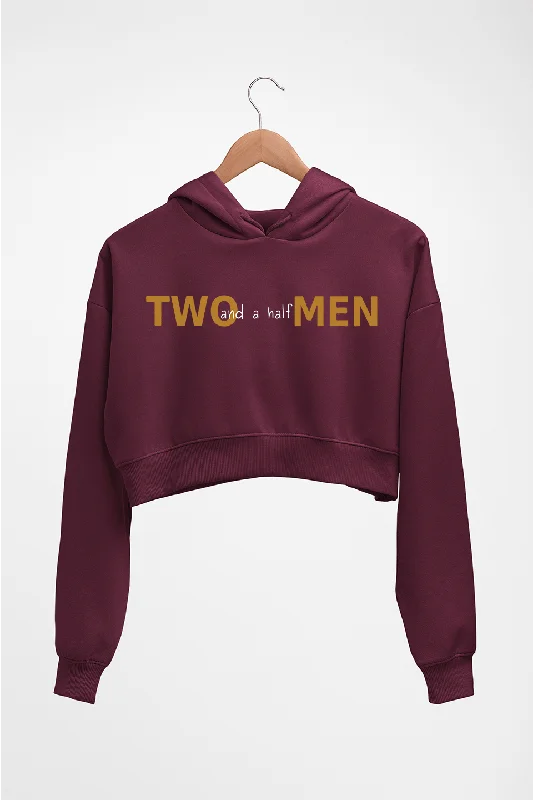 fleece-lined hoodieTwo and a Half Men Crop HOODIE FOR WOMEN