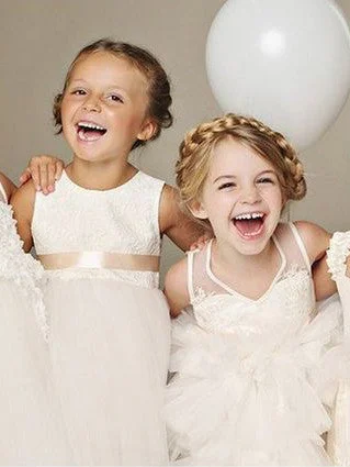 Limited Stock Flower Girl Dresses Sashes/Ribbons Belt Lace Tulle JKF037