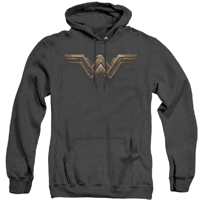 premium hoodieJustice League Movie Wonder Woman Logo - Heather Pullover Hoodie