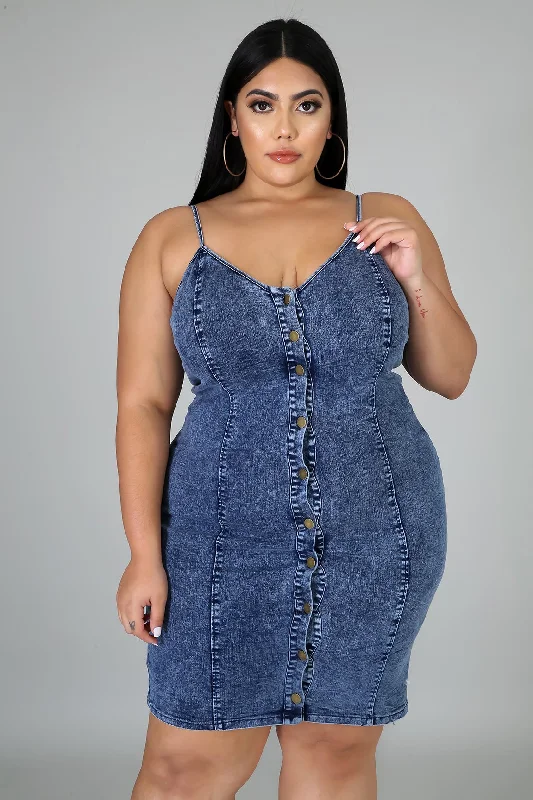 off-shoulder dressDenim Denim Dress