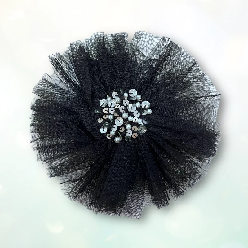 chic shift dressBlack Tulle Clip or Headband