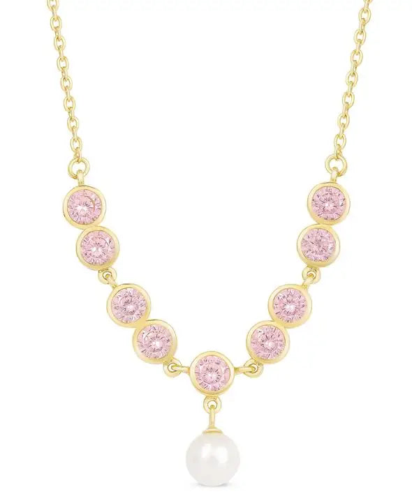 long sleeve dressLily Nily Pink CZ Necklace