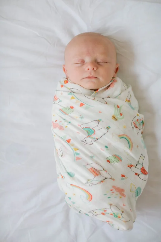 Fantastic Offers relaxed fit dressLoulou Lollipop Llama Swaddle