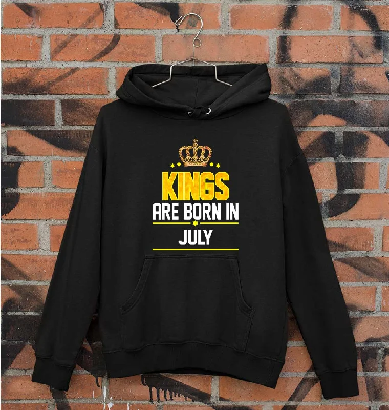 chic pullover hoodieKings Are Born In July Unisex Hoodie for Men/Women