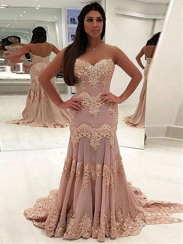 Final Sale Mermaid Prom Dresses Sweetheart Long Prom Dress Beautiful Evening Dress JKL995