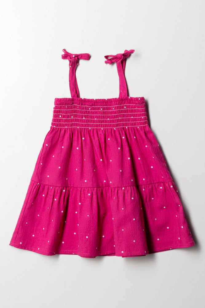 Friends and Family Sale wool dressTg Smocked Dress Cerise