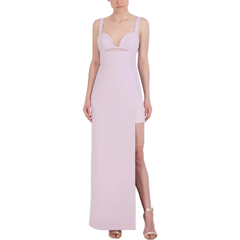 elegant shift dressBCBGMAXAZRIA Womens Full Length Side Slit Maxi Dress