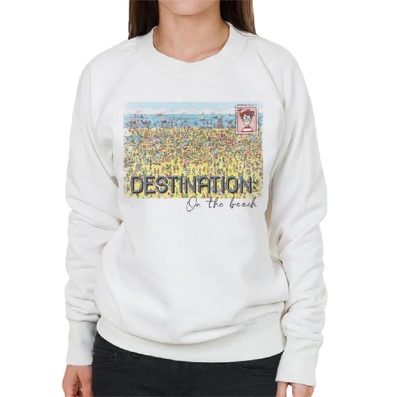 fitness hoodie for trainingWhere's Wally Destination On The Beach Women's Sweatshirt