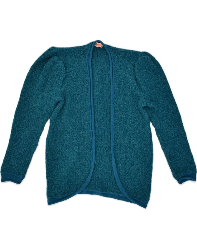 classic pullover hoodieVINTAGE Womens Cardigan Sweater IT 44 Medium Blue Acrylic