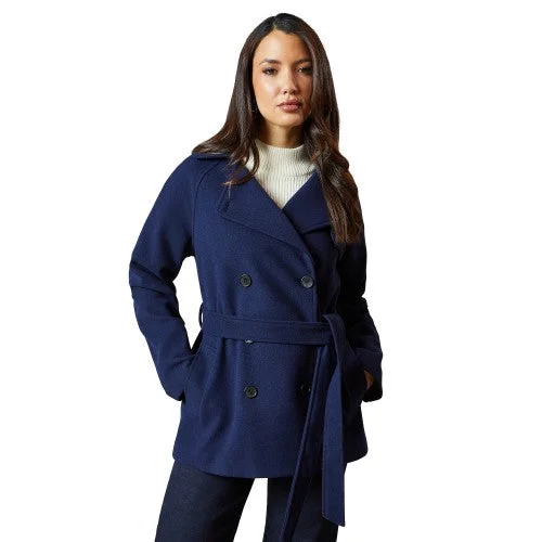 Year-End Sale stylish blazer coatPrinciples Womens/Ladies Wool Double-Breasted Short Trench Coat
