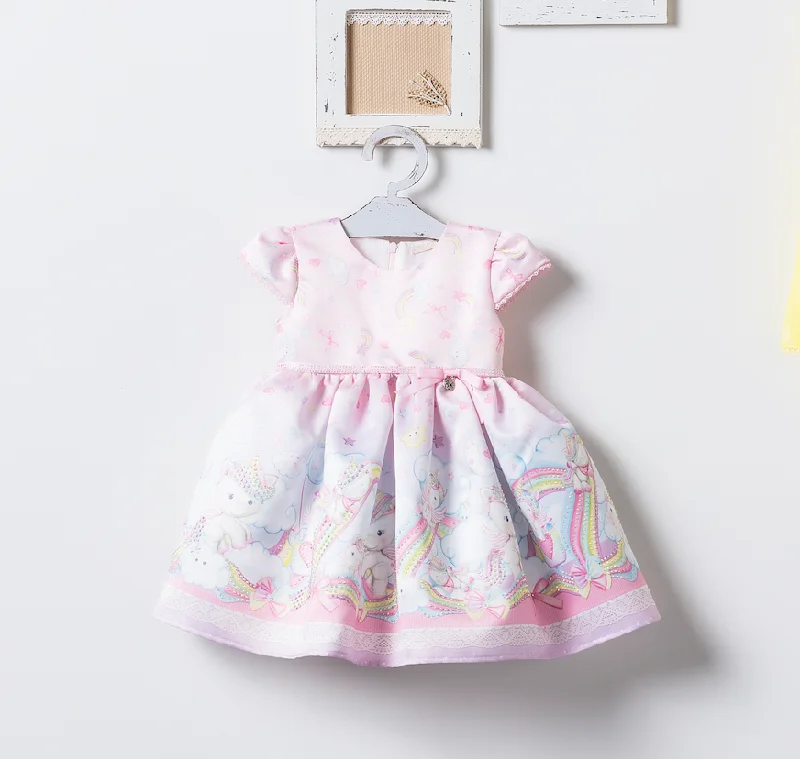 Mega Sale long-sleeve floral dressUnicorn Bow Dress
