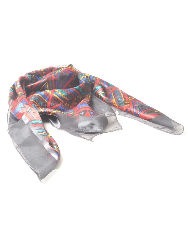 Special Price cozy winter coatGeometric Pattern Head Scarf - L