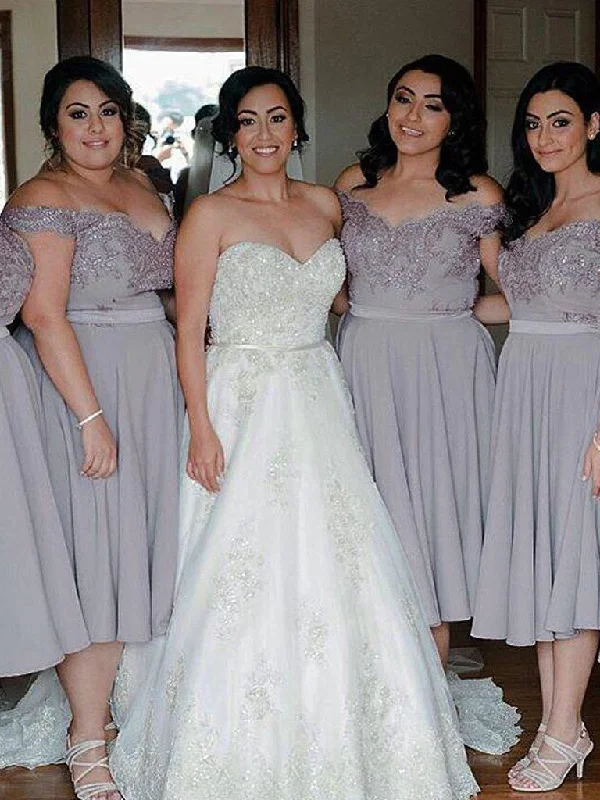 Super Sale Sexy Bridesmaid Dresses Off-the-shoulder Chiffon Short Bridesmaid Dresses JKB027 Super Sale Sexy Bridesmaid Dresses Off-the-shoulder Chiffon Short Bridesmaid Dresses JKB027