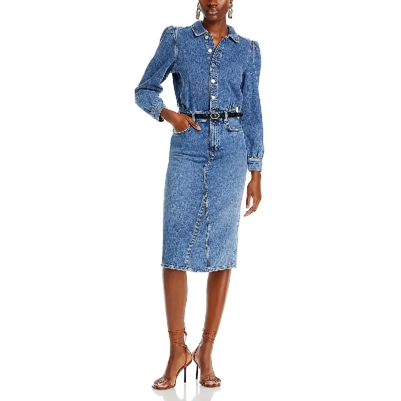 trendy mini dressRails Womens Beverly Long Sleeve Denim Shirtdress