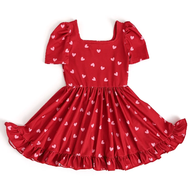 Special Discount chic dressFalling Hearts Mod Twirl Dress