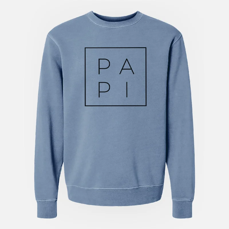 fashion gym hoodiePapi Boxed - Unisex Pigment Dyed Crew Sweatshirt