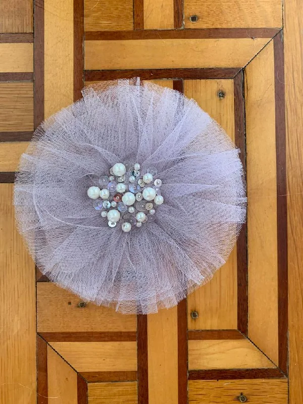 denim dressLilac Tulle Clip or Headband