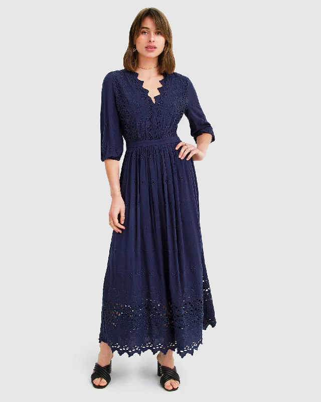 Epic Deals comfy dressAll Eyes On Me Midi Dress - Navy