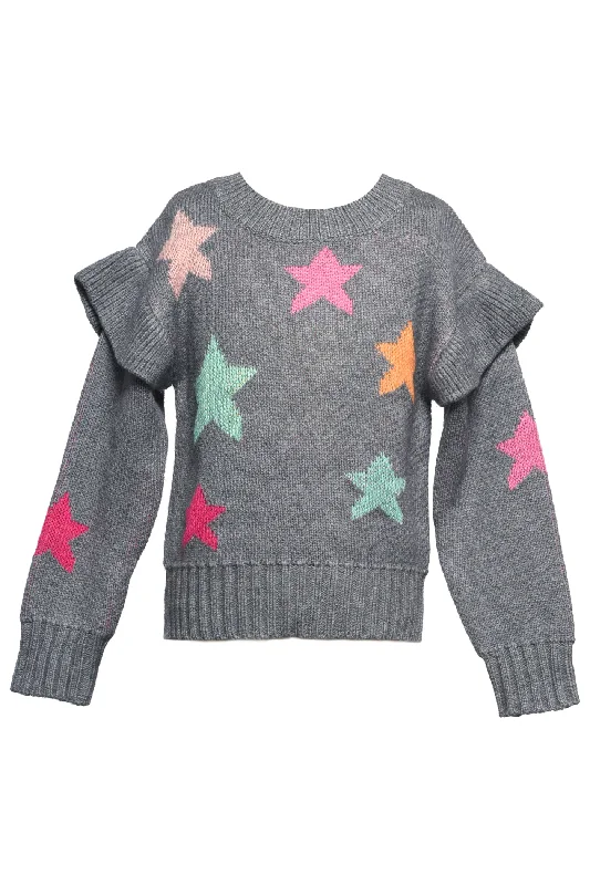 long-sleeve floral dressLong Sleeve Star Sweater