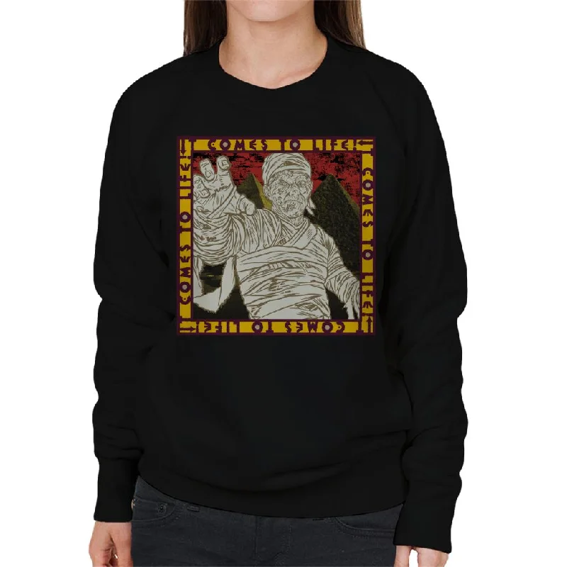 comfy workout wear hoodieThe Mummy It Comes To Life Women's Sweatshirt