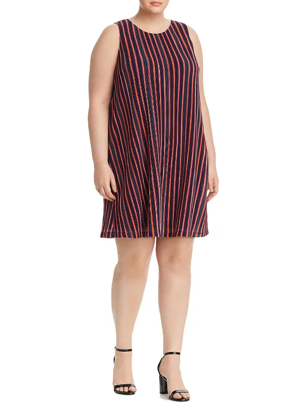 Online Specials bodycon dressPlus Womens Pleated Knee Length Midi Dress