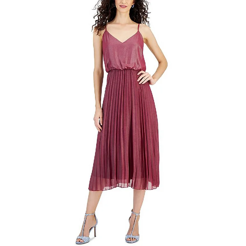 cocktail dressSam Edelman Womens Metallic Midi Maxi Dress