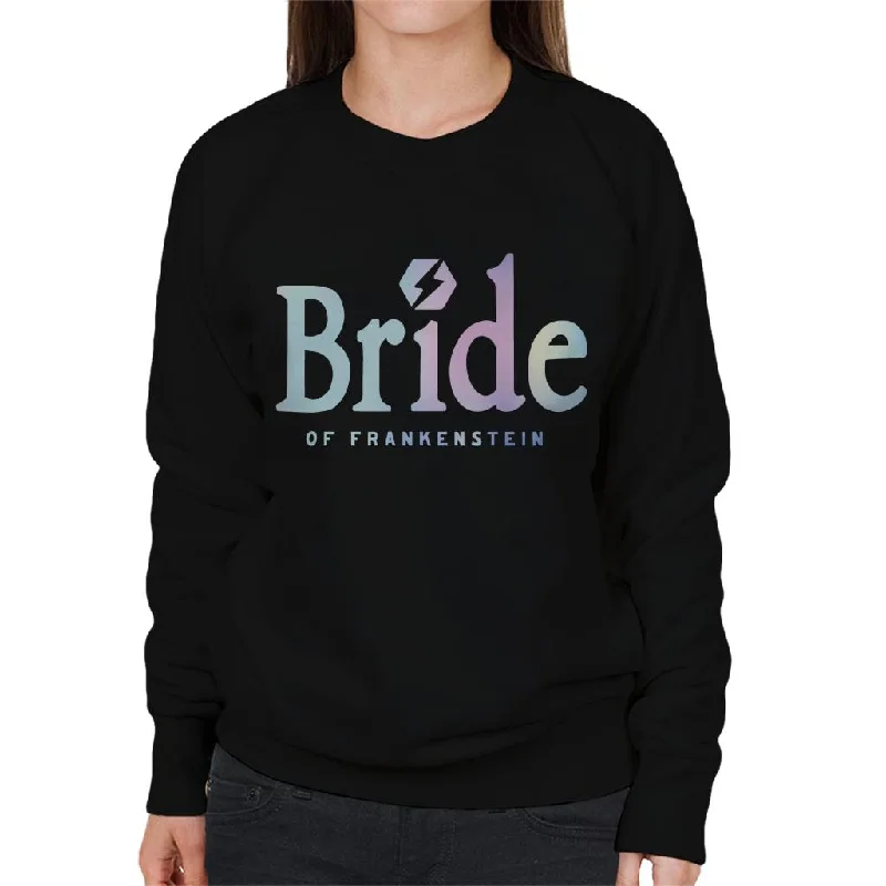 workout-ready hoodieBride Of Frankenstein Gradient Logo Women's Sweatshirt