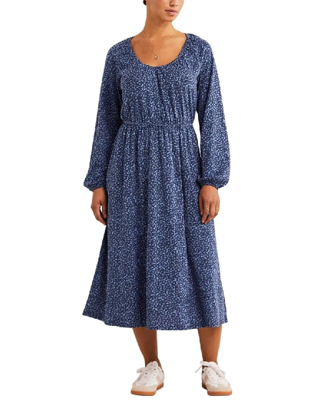 Hurry In chic wrap dressBoden Scoop Neck Jersey Midi Dress