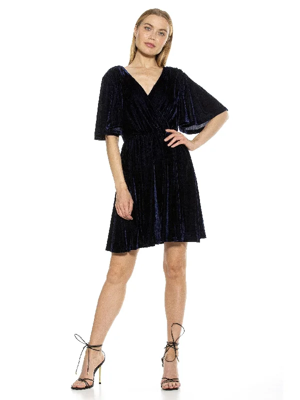 Crazy Savings classic fit-and-flare dressOakless Velvet Dress