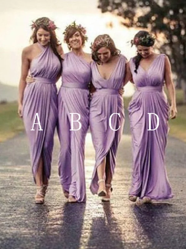 Stock Clearance Long Bridesmaid Dresses Sheath/Column Sexy Lilac Bridesmaid Dresses JKB028 Stock Clearance Long Bridesmaid Dresses Sheath/Column Sexy Lilac Bridesmaid Dresses JKB028