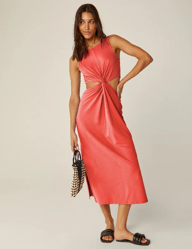 Savings Alert ashionable dressAround The World Front Twist Dress