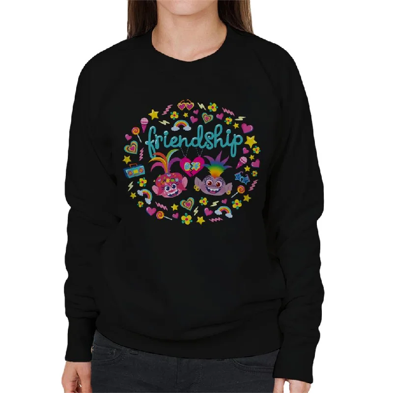 eco-friendly sports hoodieTrolls Poppy And Queen Barb Friendship Women's Sweatshirt