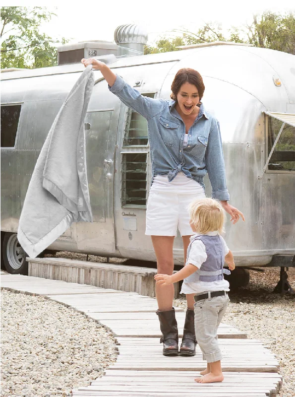 Epic Deals ruffle dressLittle Giraffe Luxe Blanket