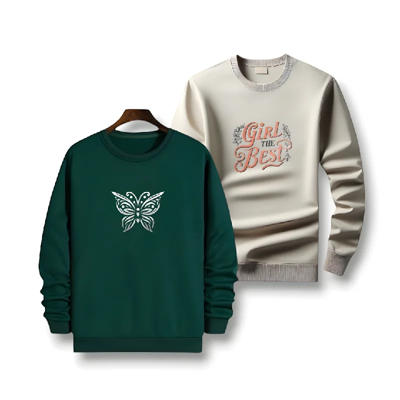 Loyalty Reward urban workout sweatshirtStylish Winter Fleece Sweatshirts for Women – Butterfly & "Girl The Best" by AUA&CO Loyalty Reward urban workout sweatshirtStylish Winter Fleece Sweatshirts for Women – Butterfly & "Girl The Best" by AUA&CO