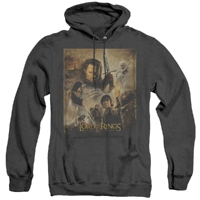 comfy hoodieLord Of The Rings Trilogy, The Rotk Poster - Heather Pullover Hoodie