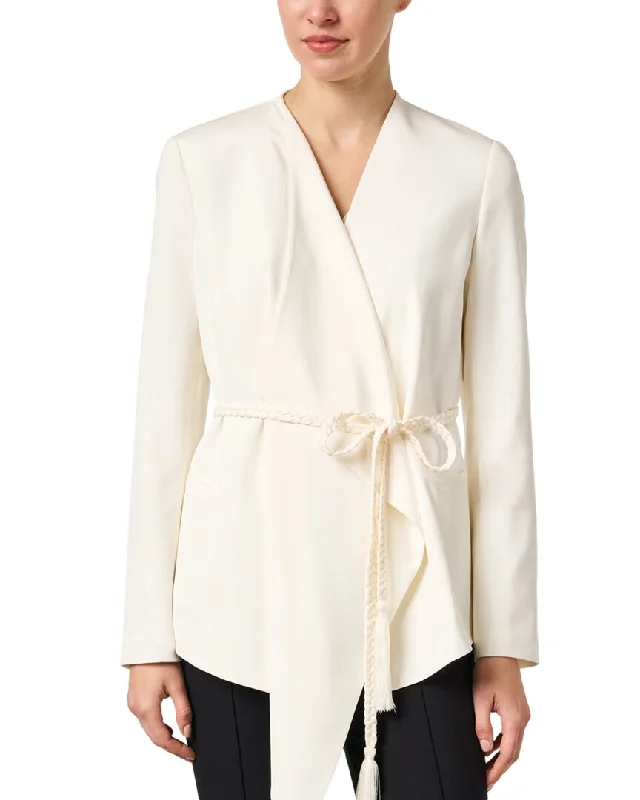 Super Bargain warm jacketLafayette 148 New York Silk-Blend Jacket