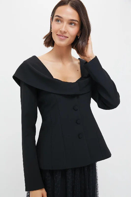 cozy zip jacketBlack Monroe Top