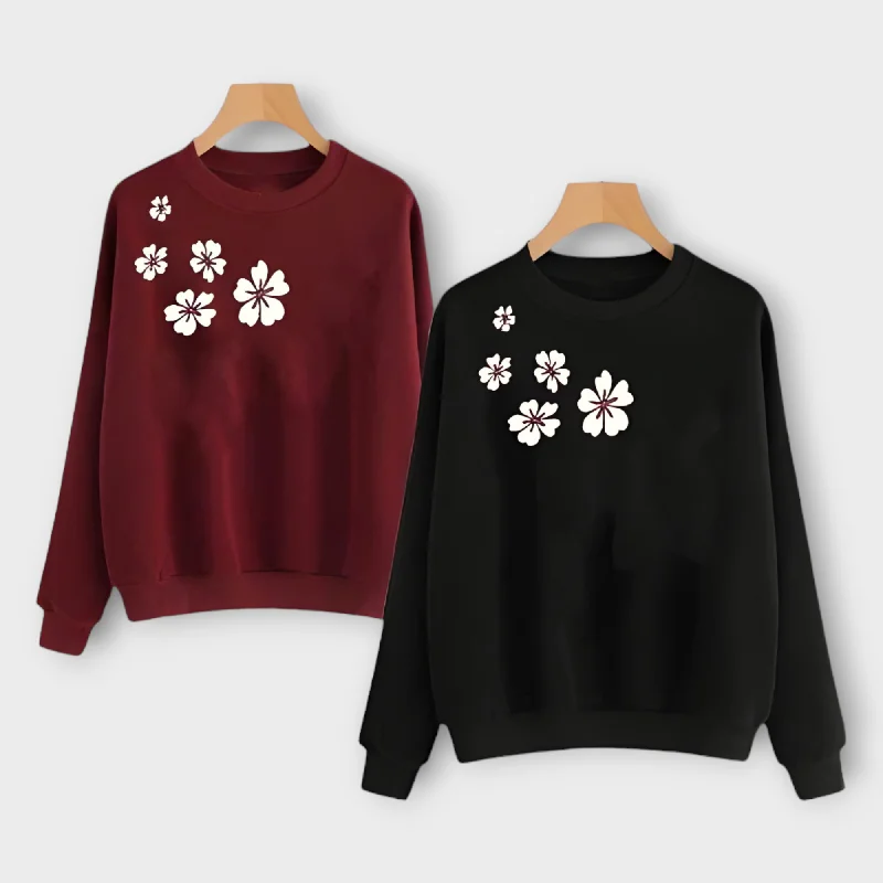 Huge Discounts slim fit workout hoodieWinter Printed Sweatshirt For Womens