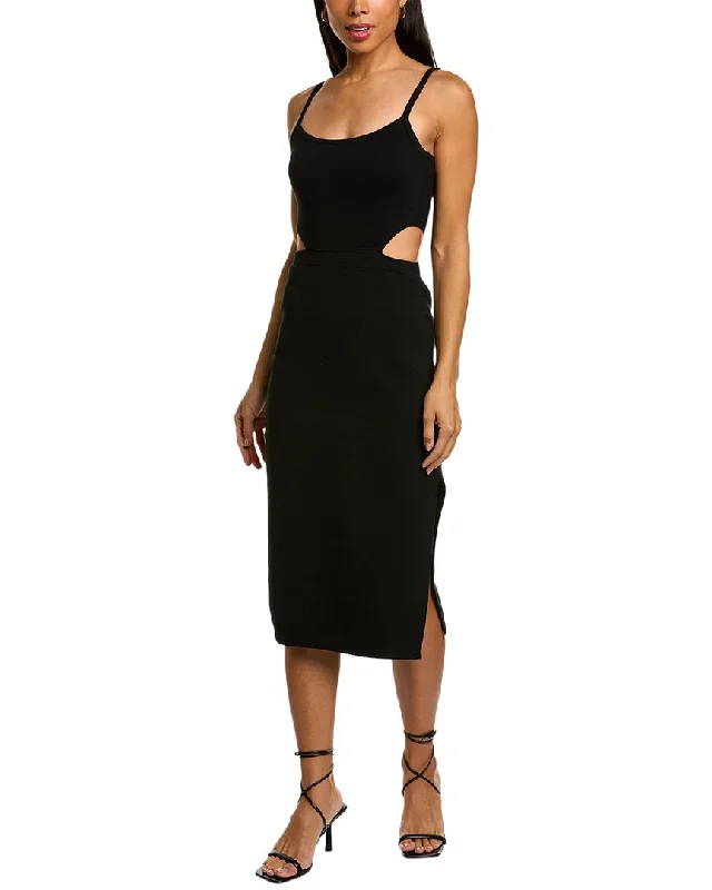Act Fast satin dressToccin Cutout Tank Dress