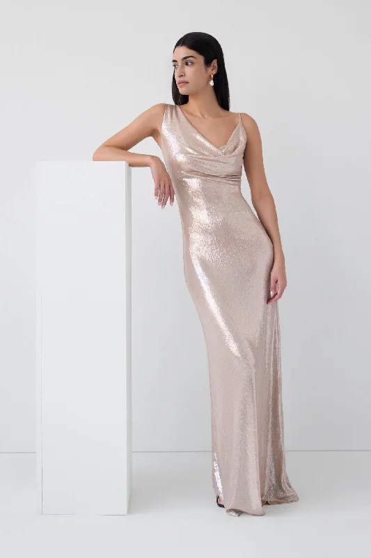 Online Only statement dressLiberty Metallic Gown