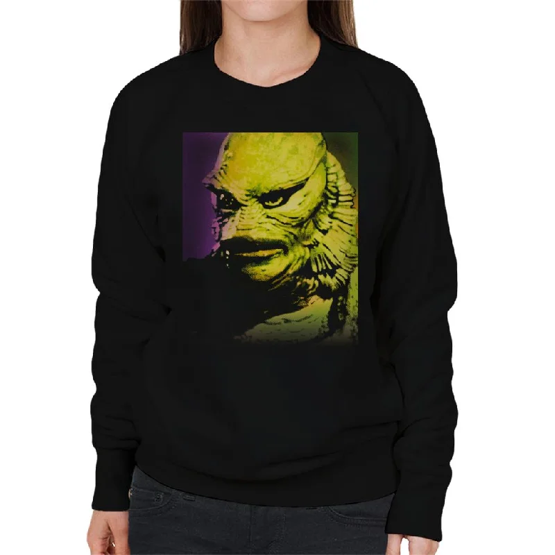 oversized sports sweatshirtThe Creature From The Black Lagoon Head Women's Sweatshirt