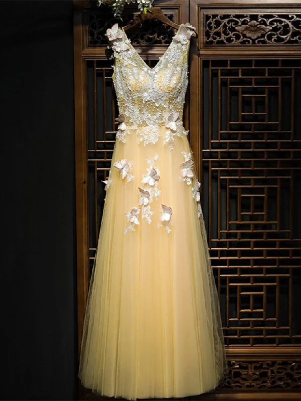 Deal Alert Beautiful Prom Dresses Butterfly A-line Floor-length Long Prom Dress JKL1030 Deal Alert Beautiful Prom Dresses Butterfly A-line Floor-length Long Prom Dress JKL1030