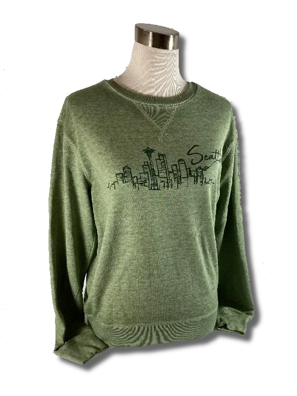 Clearance Items classic gym sweatshirtSeattle Skyline Sweatshirt
