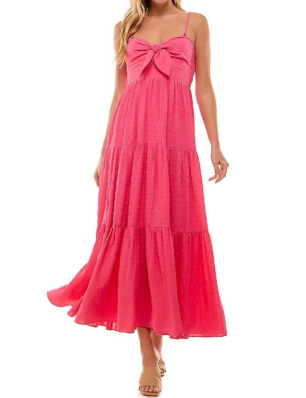 shift dressHot Pink Maxi Dress