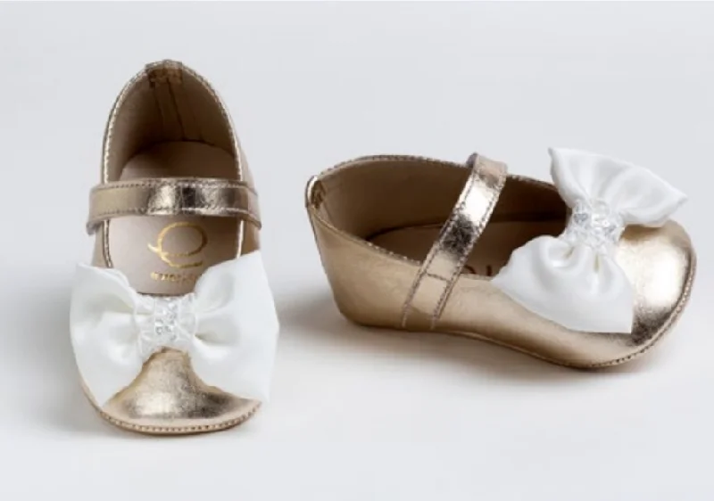 trendy wrap dressEver Kid Gold Ballet Flat