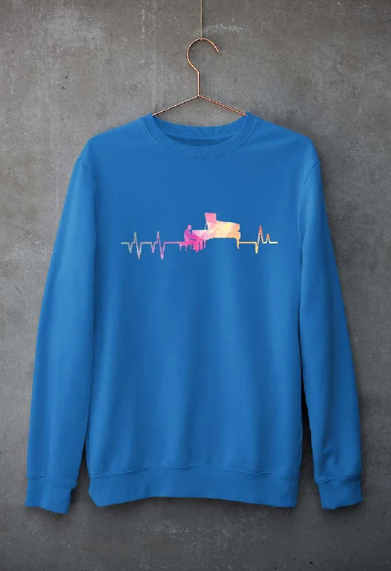 fitted workout sweatshirtPiano Unisex Sweatshirt for Men/Women