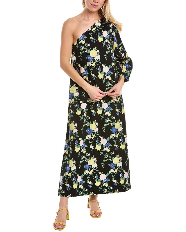 Savings Spectacular casual shift dressPearl by Lela Rose Floral One-Shoulder Dress